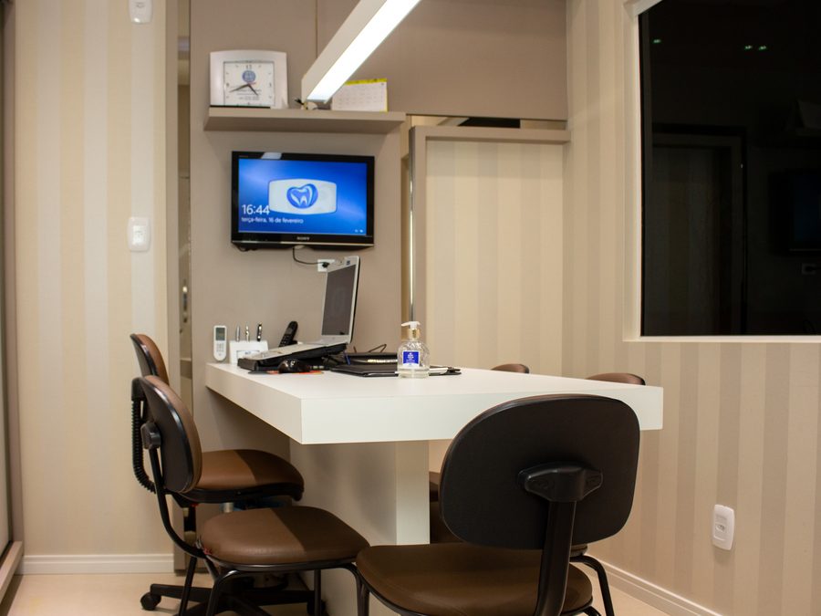 Sala de planejamento do consultório
